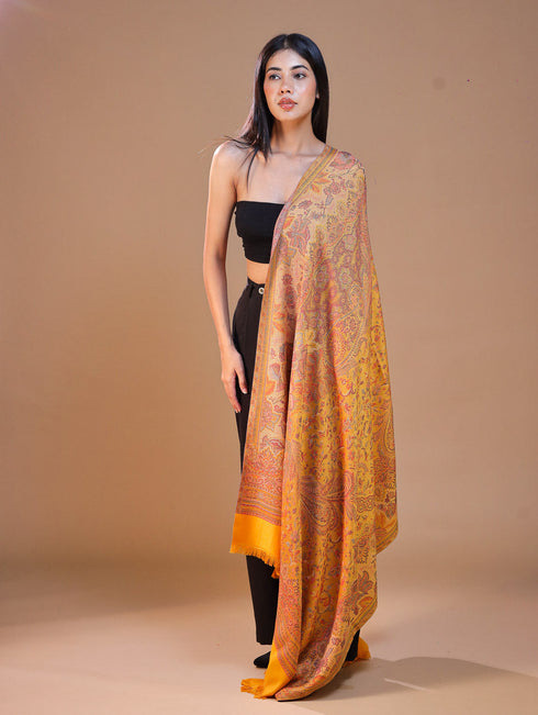 Women's Jamawar Wool Shawl